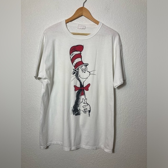 Vintage Dr Seuss Large Junior Cat in the hat tshirt 1994 - Picture 1 of 4